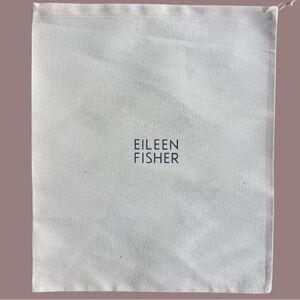 Eileen Fisher Organic Cotton Dust Bag Shoes Accessories 14” X 12” NEW